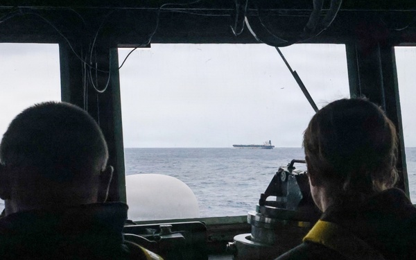 USS Paul Ignatius (DDG 117) conducts maritime operations in support of M/V Bella 1 seizure