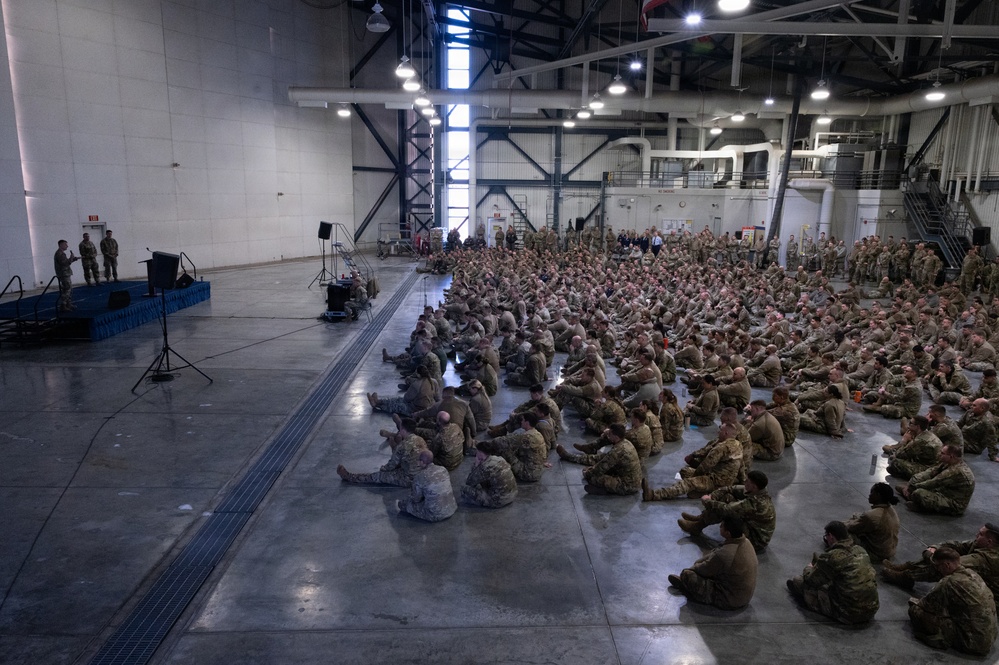 The 155th Attends Commander's Call