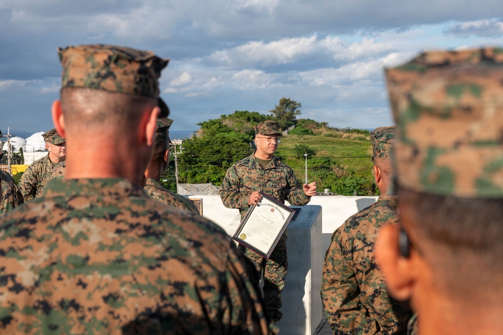 Master Sgt. McCullar redesignates to first sergeant