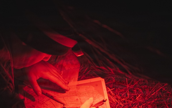 3-161 Soldiers practice land navigation for E2B preparation