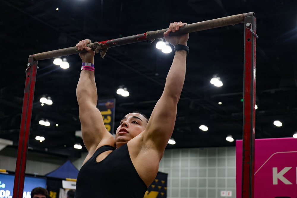 U.S. Marines attend Los Angeles Fitness Expo