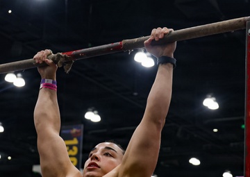 U.S. Marines attend Los Angeles Fitness Expo