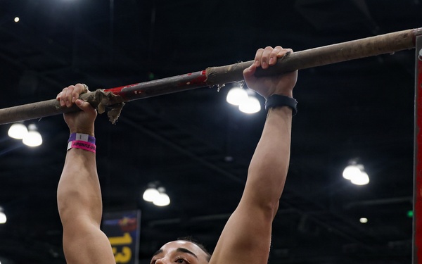 U.S. Marines attend Los Angeles Fitness Expo