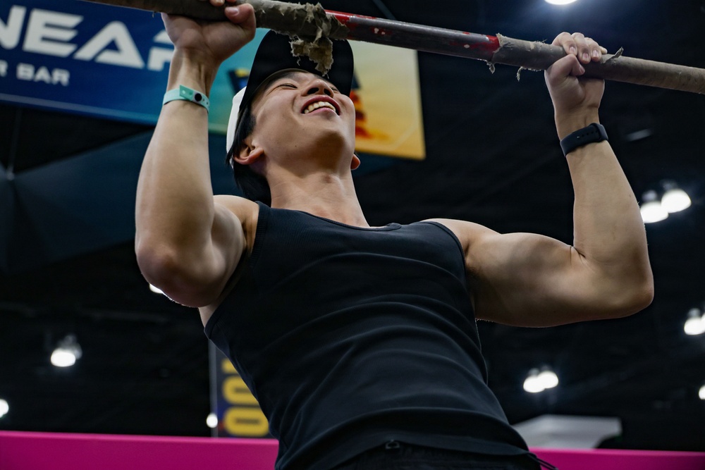 U.S. Marines attend Los Angeles Fitness Expo