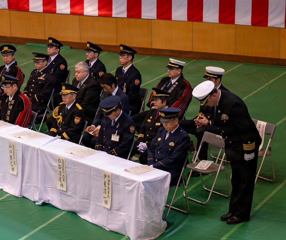 CFAS Attends Annual Saikai City Fire Department Dezome-shiki Ceremony