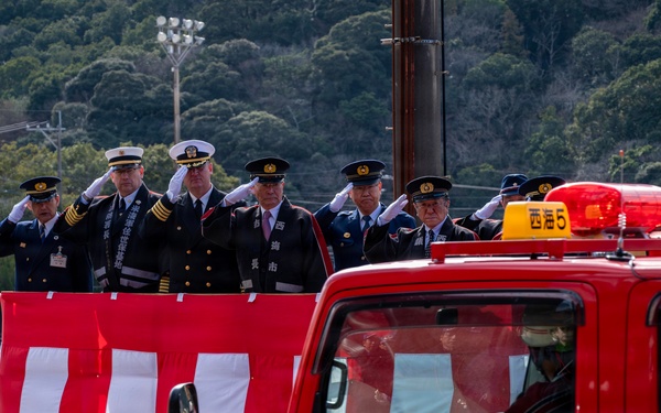 CFAS Attends Annual Saikai City Fire Department Dezome-shiki Ceremony