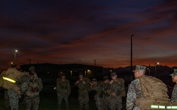 S-6 Marines hike to Tarague Beach
