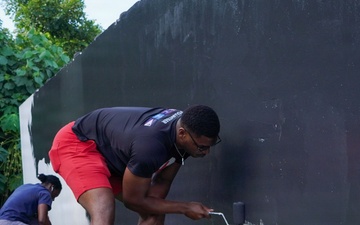 Guam Marines participate in the years first revitalization mission at Guam Veterans Cemetery