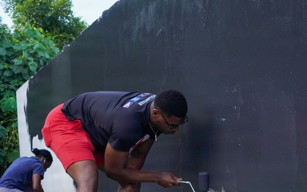 Guam Marines participate in the years first revitalization mission at Guam Veterans Cemetery