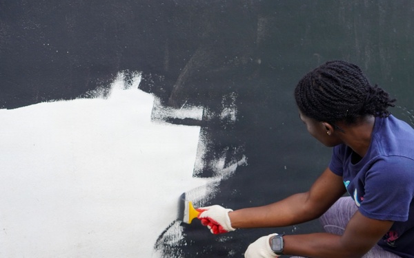 Guam Marines participate in the years first revitalization mission at Guam Veterans Cemetery