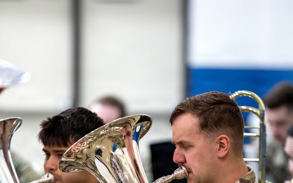 129th Army Band performs at Change of Command Ceremony