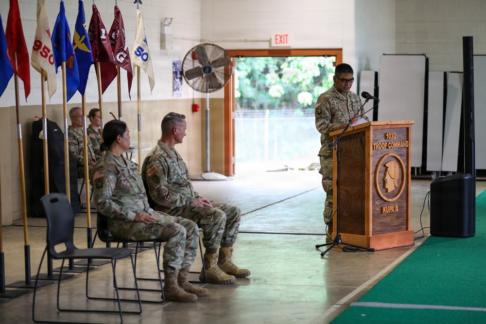 103rd Troop Command change of responsibility