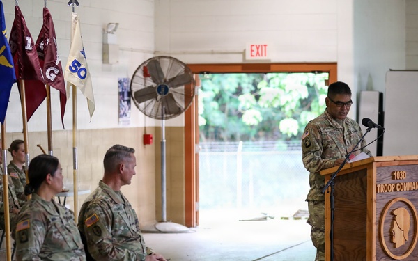103rd Troop Command change of responsibility