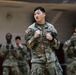 1st Signal Brigade soldiers take a Taekwondo yellow belt promotion test
