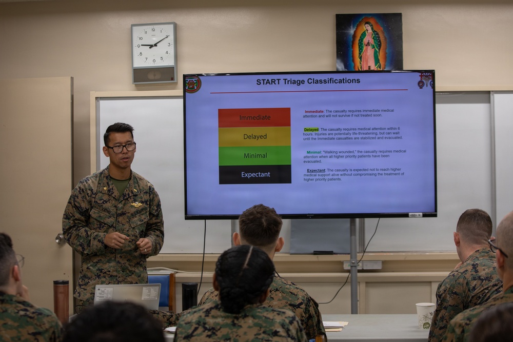 3rd MLG Chaplains And Religious Program Specialists Participate in a Mass Casualty Training Course on Camp Kinser