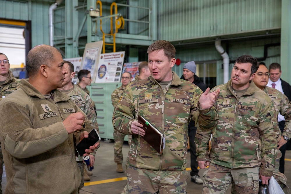 The U.S. Army Materiel Support Command - Korea hosted Maintenance Managers and Executive Officers from the 2nd Infantry Division at our Combat Power Generation Center (CPGC) on Jan. 9.