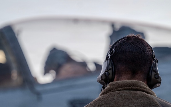 A-10 aircraft prepare to launch