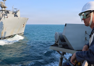 USS Roosevelt (DDG 80), USNS Brashear Conduct Replenishment-at-Sea in the Arabian Gulf