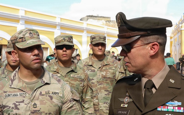 Army of the Caribbean Week ‘26 Brig Gen. Christopher Creaghe at El Castillo San Felipe del Morro