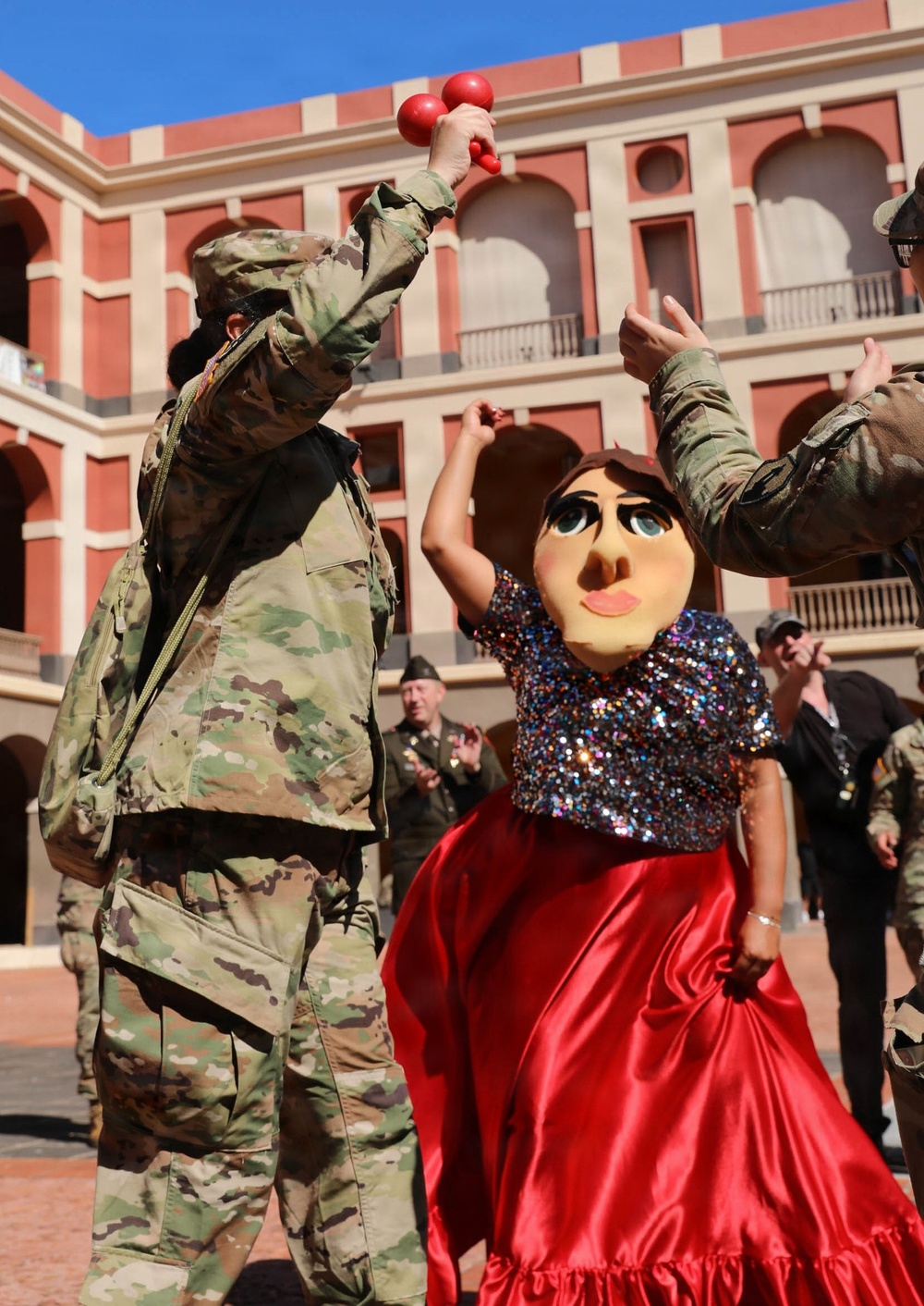 Garita Warriors celebrates culture with a parranda at Cuartel de Ballaja during Army of the Caribbean Week '26
