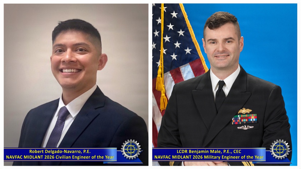 NAVFAC MIDLANT Announces its Military, Civilian Engineers of the Year for 2026