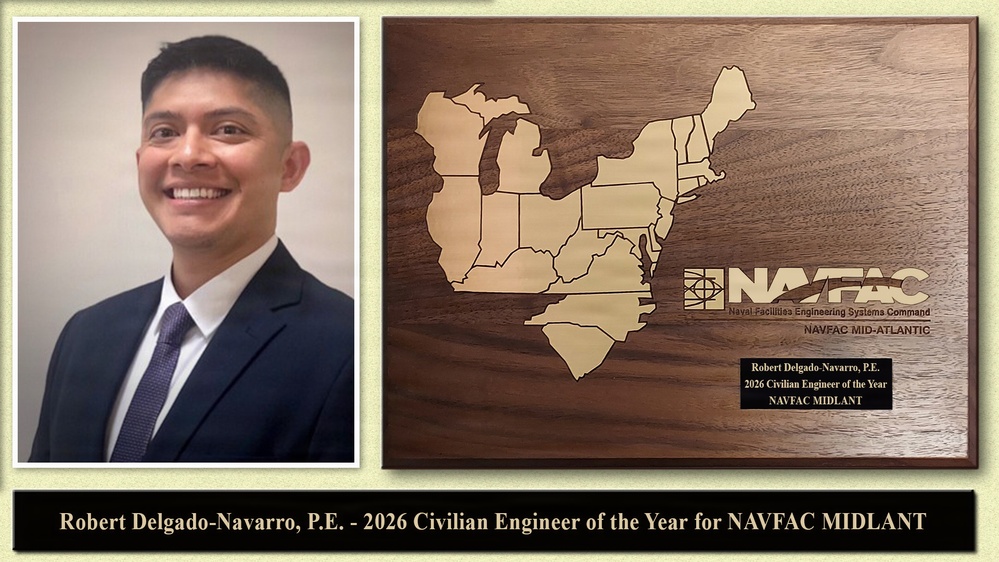 NAVFAC MIDLANT Announces its Military, Civilian Engineers of the Year for 2026