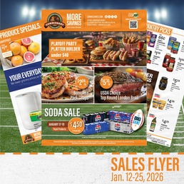 Kick off big savings for your football playoff parties through the Jan. 12-25 Commissary Sales Flyer