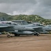 F-18s prepare for takeoff over Puerto Rico