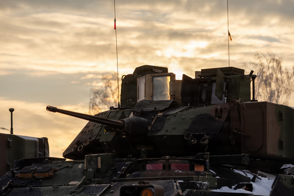 1st Cavalry Division Conducts Bradley Gunnery in Lithuania