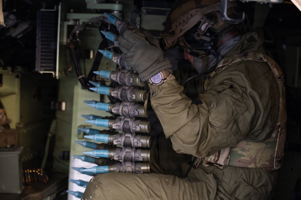 1st Cavalry Division Conducts Bradley Gunnery in Lithuania