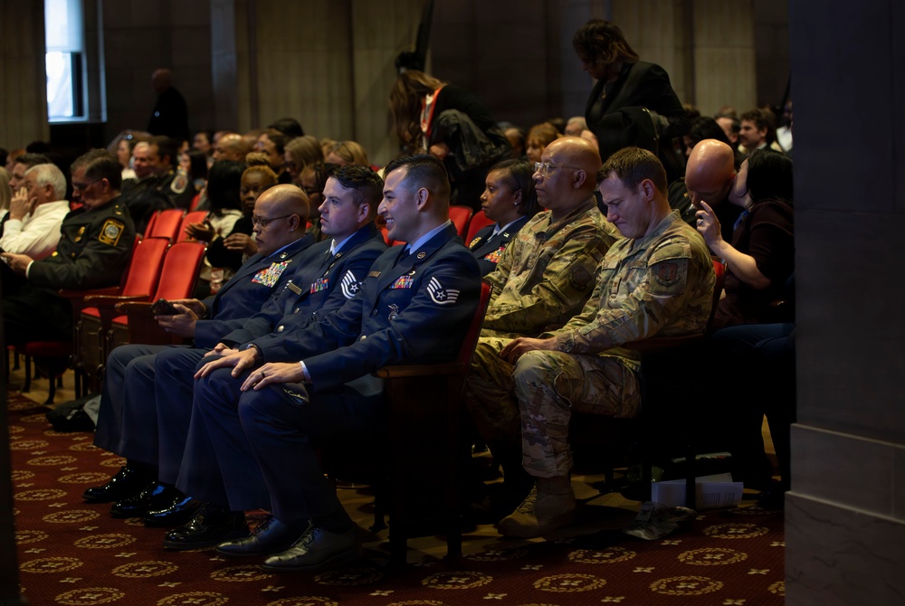 Air National Guard members honored for bravery, interagency partnership on National Mall