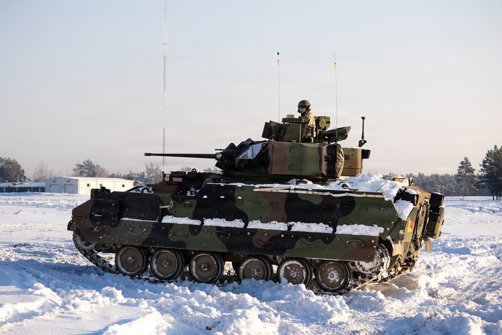 1st Cavalry Division Conducts Bradley Gunnery in Lithuania