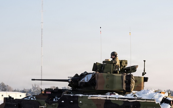 1st Cavalry Division Conducts Bradley Gunnery in Lithuania