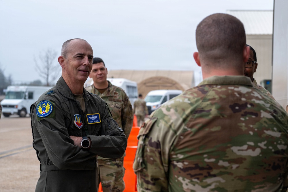 Fifteenth Air Force Commander and Chief Reinforced Mission Focus During Tyndall Visit