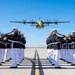 Fat Albert Flies Over Silent Drill Platoon