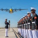 Fat Albert Flies Over Silent Drill Platoon