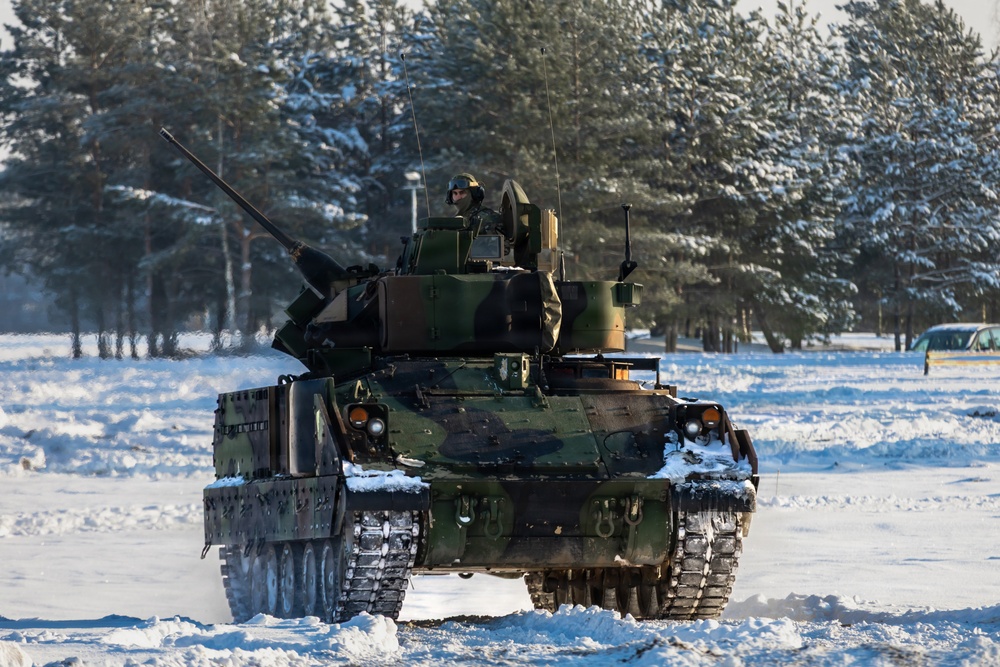 1st Cavalry Division Conducts Bradley Gunnery in Lithuania