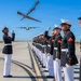 Fat Albert Flies Over Silent Drill Platoon