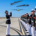 Fat Albert Flies Over Silent Drill Platoon