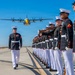 Fat Albert Flies Over Silent Drill Platoon