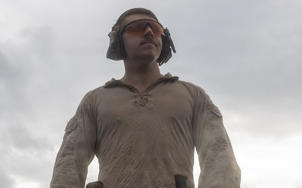 22nd MEU(SOC) | Marines Conduct Pistol Qualification Aboard USS San Antonio