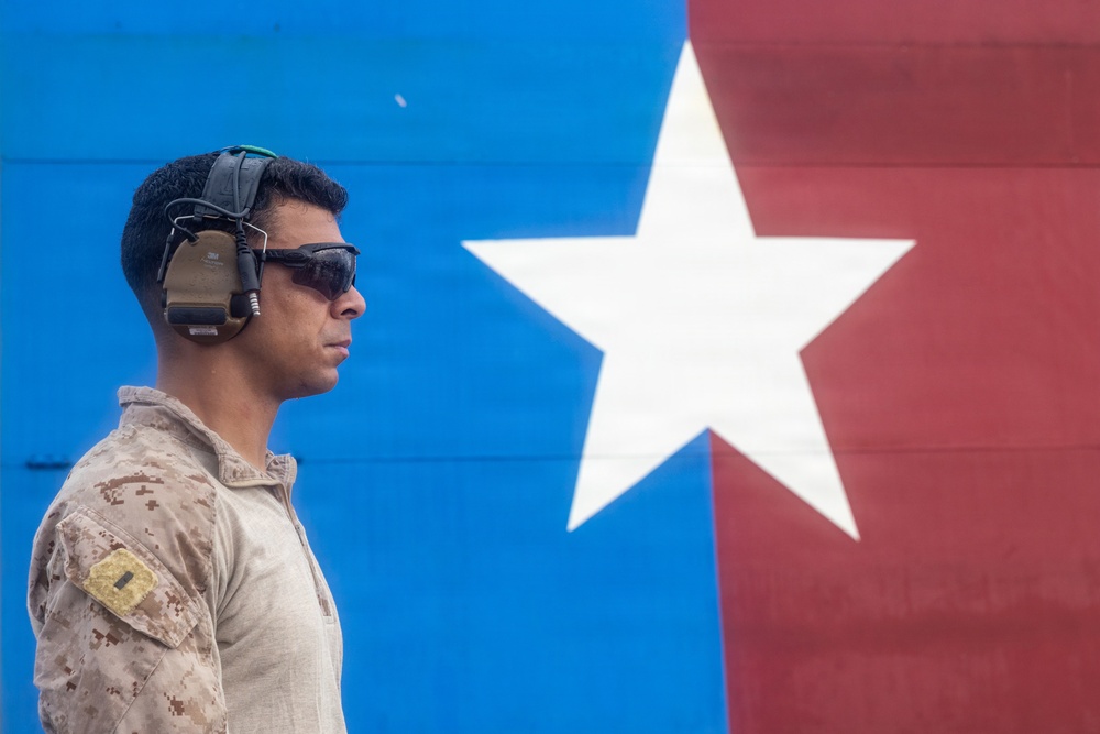 22nd MEU(SOC) | Marines Conduct Pistol Qualification Aboard USS San Antonio