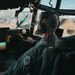 Gen. Spain leads from the cockpit during HC-130J flight at Nellis AFB