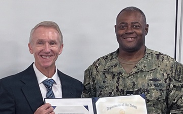 Jim Smart receives Navy Superior Civilian Service Award