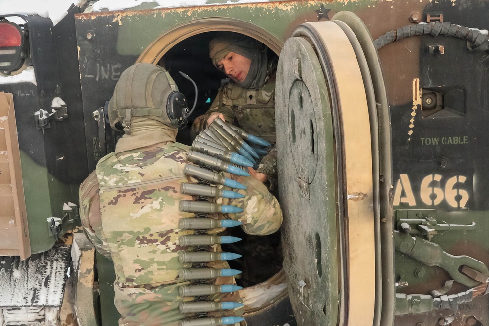 1st Cavalry Division Conducts Bradley Gunnery in Lithuania