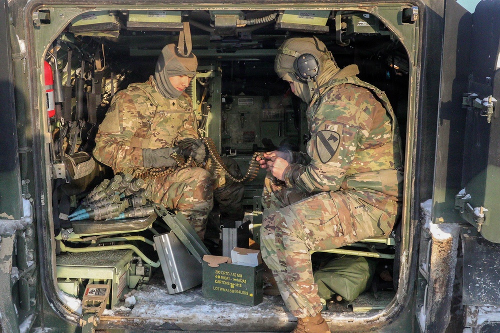 1st Cavalry Division Conducts Bradley Gunnery in Lithuania