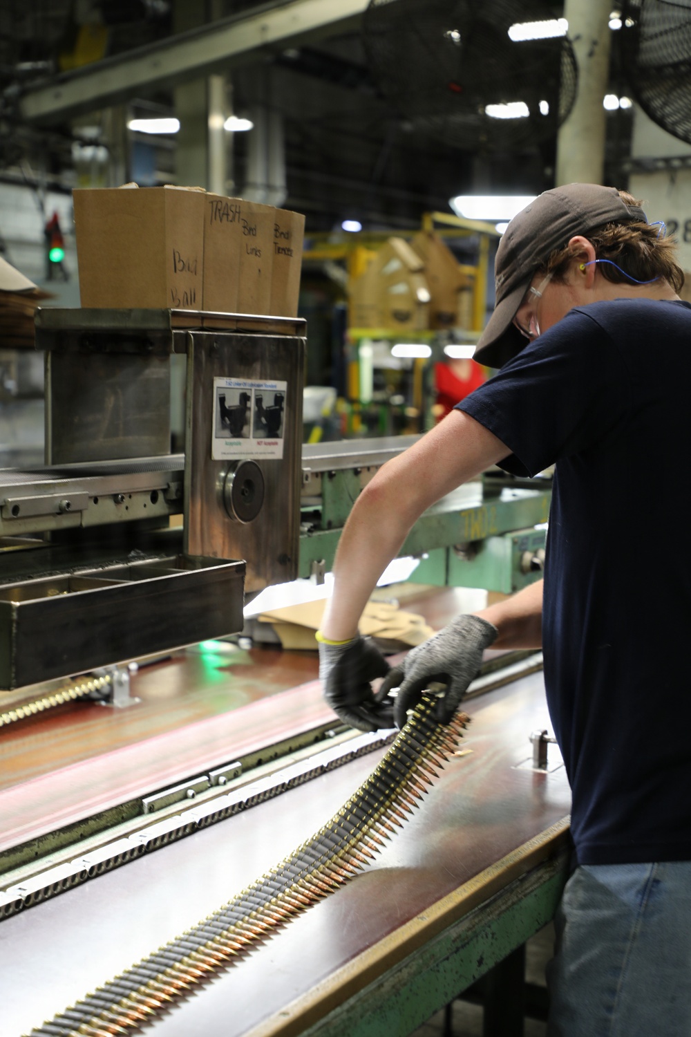 Ammo inspection at Lake City Army Ammunition Plant