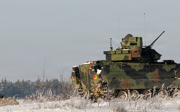 1st Cavalry Division Conducts Bradley Gunnery in Lithuania