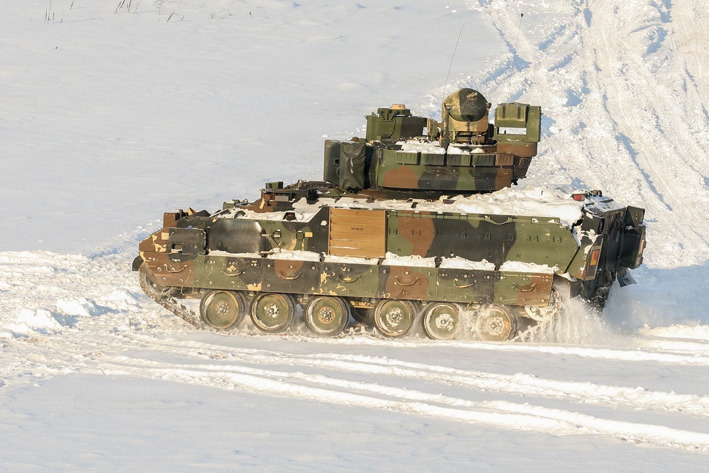 1st Cavalry Division Conducts Bradley Gunnery in Lithuania