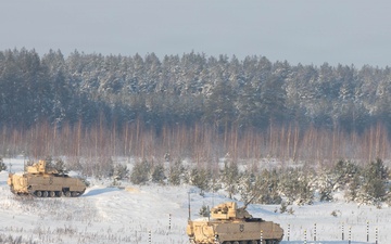 1st Cavalry Division Conducts Bradley Gunnery in Lithuania